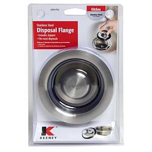 K5417SS Garbage Disposal Stopper, 4-1/2 in Dia, 2-1/2 in H, Steel