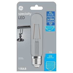 93129003 LED Bulb, T10 Lamp, 40 W Equivalent, E26 Medium Lamp Base, Non-Dimmable, Soft White, 2700 K Color Temp