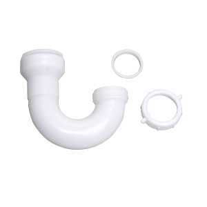 10400IPK J-Bend, 1-1/2 in, Push-to-Connect, Plastic, White