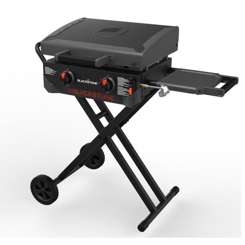 2401 2-Burner Liquid Propane Outdoor Griddle, 21,000 Btu, 360 sq-in Primary Cooking Surface, Black