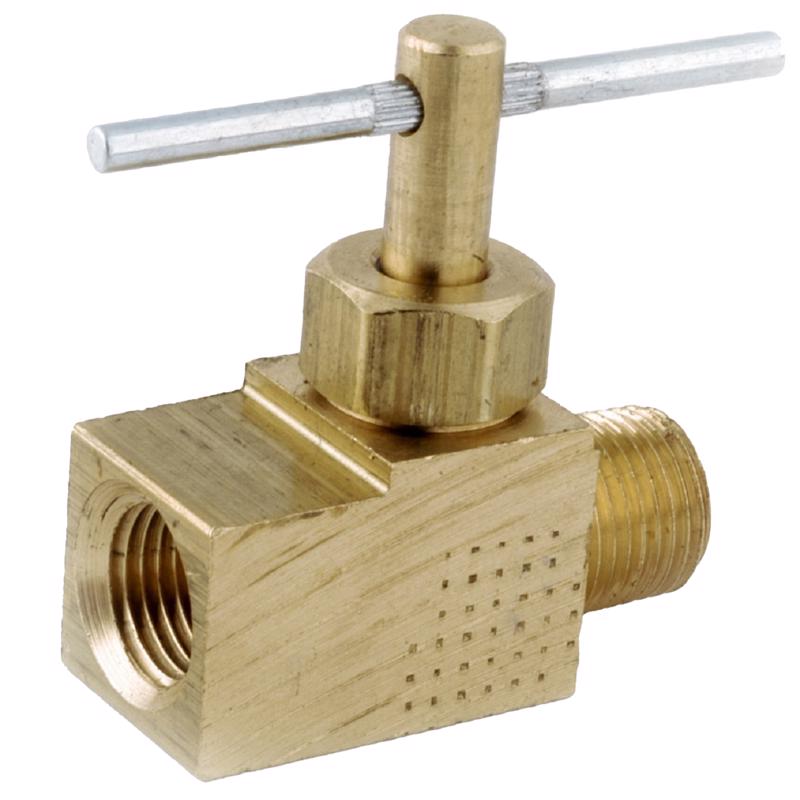 759135-04AH Needle Valve, 1/4 x 1/4 in Connection, Female x MIP, 150 psi Pressure, Brass Body