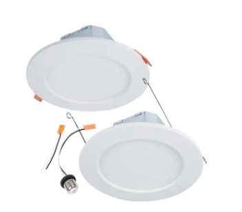 CJB Series CJB6099FS1EMWR Downlight, 9.2 W, 120 V, LED Lamp, Plastic, Matte