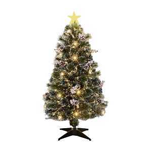 54950 Frosted Mixed Needle FO Tree, 5 ft H