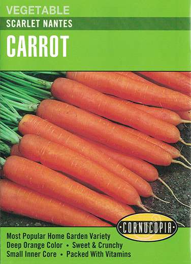 152 Scarlet Nantes Seed, Carrot, Daucus Carota, Spring Planting, 2 g