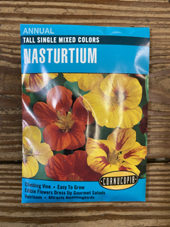 127 Nasturtium Tall Single Mixed Colors Seed, Nicotiana X Sanderae, Late Spring Planting, All Season Bloom