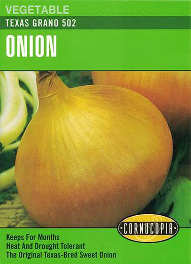 162 Texas Grano 502 Seed, Onion, Allium Cepa, Spring Planting, 1.7 g