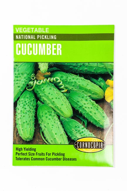 155 National Pickling Vegetable Seed, Cucumber, Cucumis Sativus, Late Spring Planting