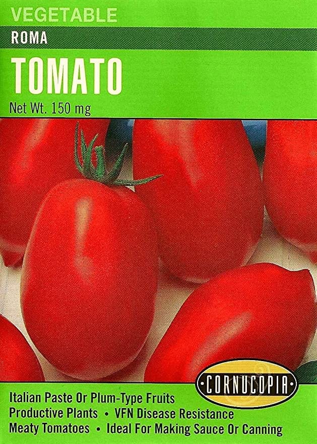 226 Roma Vegetable Seed, Tomato, Solanum Lycopersicum, 150 mg