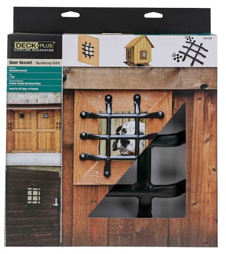 9987206 Gate Insert, Steel, Black, Galvanized/Powder-Coated