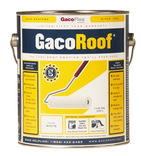 GACSRC1 Roof Coating, White, 1 gal