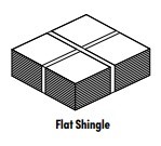 8"x8" Flat Step Flashing Black