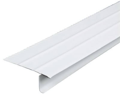 5505400120 Drip Edge, 10 ft L, Aluminum, White