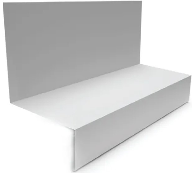 ZB516 Z Bar Flashing, 5/16 in W x 10 ft L, Galvanized Steel
