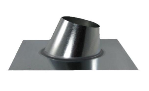 64TAPERRJM Tapered Roof Jack, Mill, Fits Duct Size: 6 to 4 in