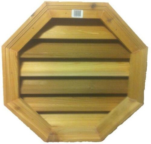 18" Octagon Pine Louver With Brick Mould