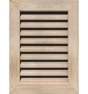 12X24 PINE SQUARE TOP LOUVER