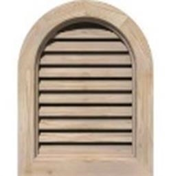 18X30 PINE ROUND TOP LOUVER