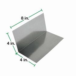 30219 Prebent Step Flashing, 2.5 in L, 2.5 in W, 7 in H, Steel, Galvanized, 28 Gauge