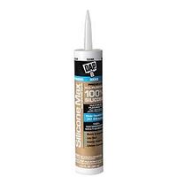Dap Silicone Max 7079808791 Silicone Sealant, Clear, 24 hr Curing, -35 to 120 deg F, 10.1 fl-oz, Squeeze Tube