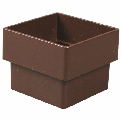 T1523 Downspout Connector, Vinyl, Brown