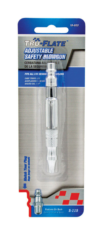 TRFL18603 Blow Gun, 150 psi Air, Knurled Nozzle