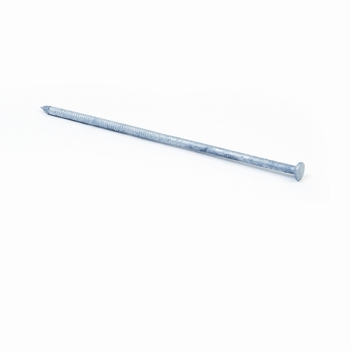 12HGSPK Spike, 12 in L, Steel, Hot-Dipped Galvanized, Flat Head, Smooth Shank, 50 lb