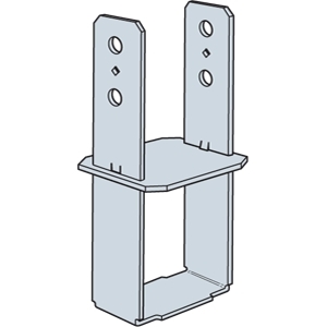 CB CB44 Column Base, 4 x 4 in Post, 7 ga Gauge, Steel, Galvanized