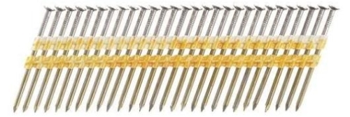 12027 Pneumatic Nail, 2-1/2 in L, Stainless Steel, Round Head, Screw Shank, 1,000 Count