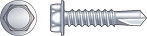 78L25M Lap Screw, #14 Thread, 7/8 in L, Hex Drive, Brown, 1 lb