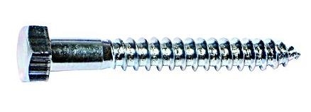 52947 Lag Screw, 3/8 in Thread, 5-1/2 in OAL, Galvanized, SAE Measuring