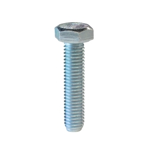 88483 Hex Bolt, M5-0.8 Thread, 30 mm OAL, Steel, Zinc, Metric Measuring, Coarse Thread