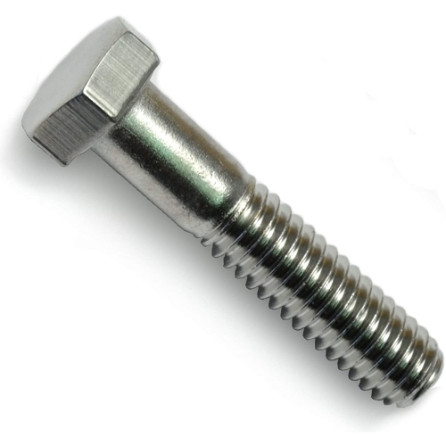 88538 Hex Cap Screw, M8-1 Thread, 35 mm OAL, Steel, Fine Thread