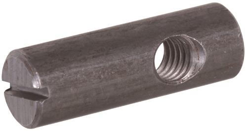 880542 Dowel/Barrel Nut, Standard, Coarse Thread, 5/16-18 Thread, Steel, Zinc-Plated