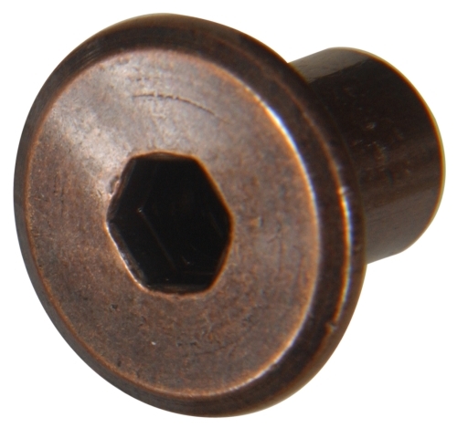 881671 Joint Connector Nut, Coarse Thread, 1/4-20 Thread, Steel, Antique Bronze