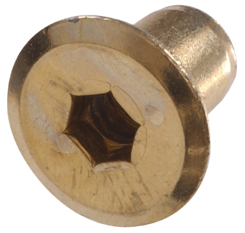 881672 Joint Connector Nut, Coarse Thread, 1/4-20 Thread, Steel, Brass