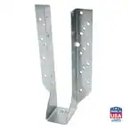 HU9 Joist Hanger, 9-5/16 in H, 2-1/2 in D, 1-13/16 in W, Steel, Galvanized, Face Mounting