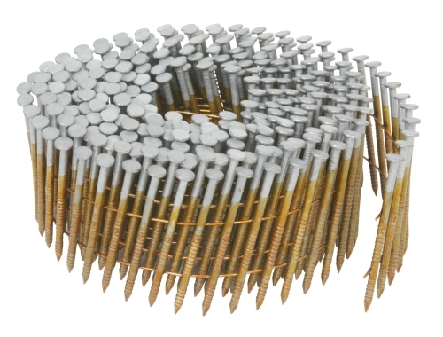 13369 Siding Nail, 2-1/2 in L, Hot-Dip Galvanized, Round Head, Ring Shank, 3,600 Count