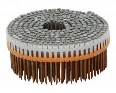 2-1/4" x .099" 0 Degree Plastic Sheet Coil Nails, Hot Dipped Galvanized, Ring Shank, 7,200 Count