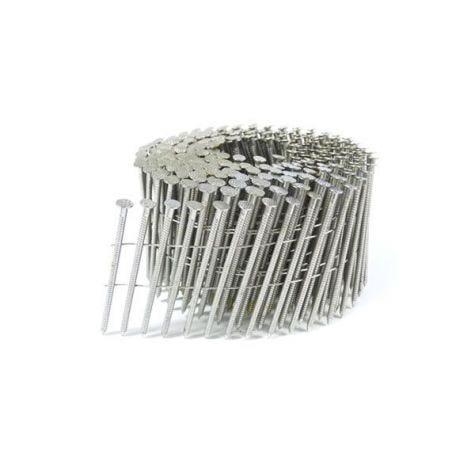 2-1/4X.092 Stainless Steel Ring Shank 15 Degree Coil Nail Wire Collated