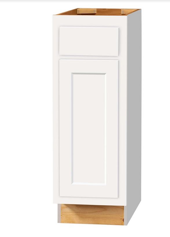 Kitchen Kompact Base Cabinet, 12"X24", White