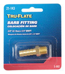 TRFL21143 Air Hose Fitting, 1/4 in, MNPT x Barb, Brass