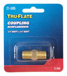 TRFL21505 Air Line Coupling, 1/4 in, MNPT, Brass