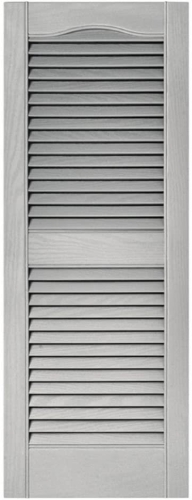 023140036030 Open Louvered Shutter, 36 in L, Copolymer/Vinyl