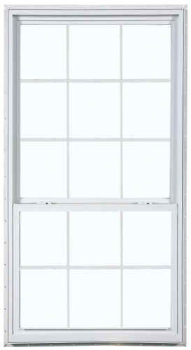 2860 5700 Series Insulated Low-E 366 Glass 6/6 Divide Lite White Single Hung, Vinyl