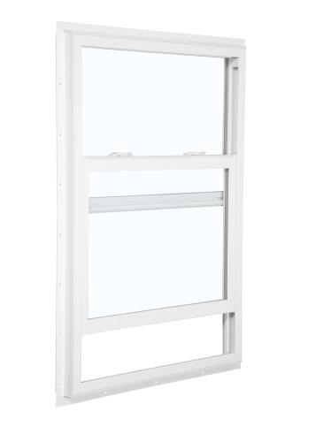 4040 5700 Series Insulated Low-E 366 Glass 1/1 White Single Hung, Vinyl