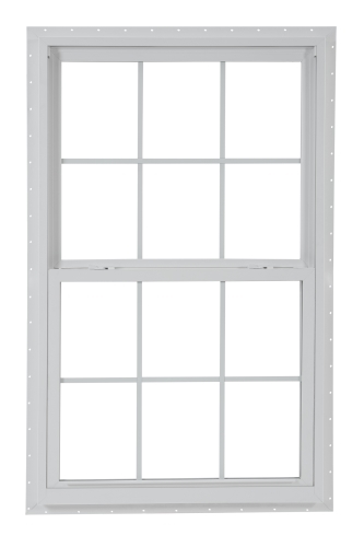 3030 130 Series Insulated Low-E 366 Glass 6/6 White Single Hung, Vinyl