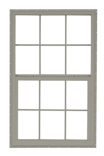 2840 5700 Series Insulated Low-E 366 Glass 6/6 Clay Single Hung, Vinyl