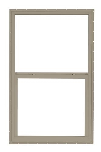 4050 5700 Series Insulated Low-E 366 Glass 1/1 Clay Single Hung, Vinyl