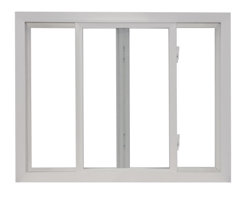3030 130 Series Insulated Low-E 366 Glass 1/1 White Horizontal Slider Window, Vinyl