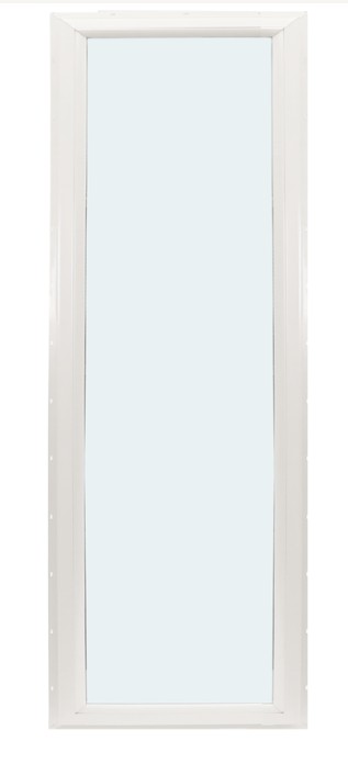 ABI 1030 500 Series Dual Pane Picture Window, Low-E Argon Insulated Glass, 1-Lite, White, Vinyl